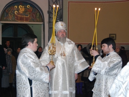 Божественная литургия в Большом соборе Донского монастыря на Обрезание Господне